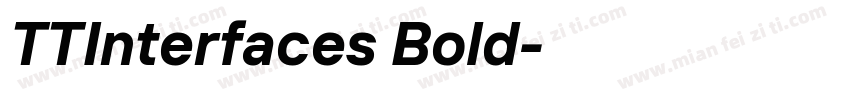 TTInterfaces Bold◆字体转换